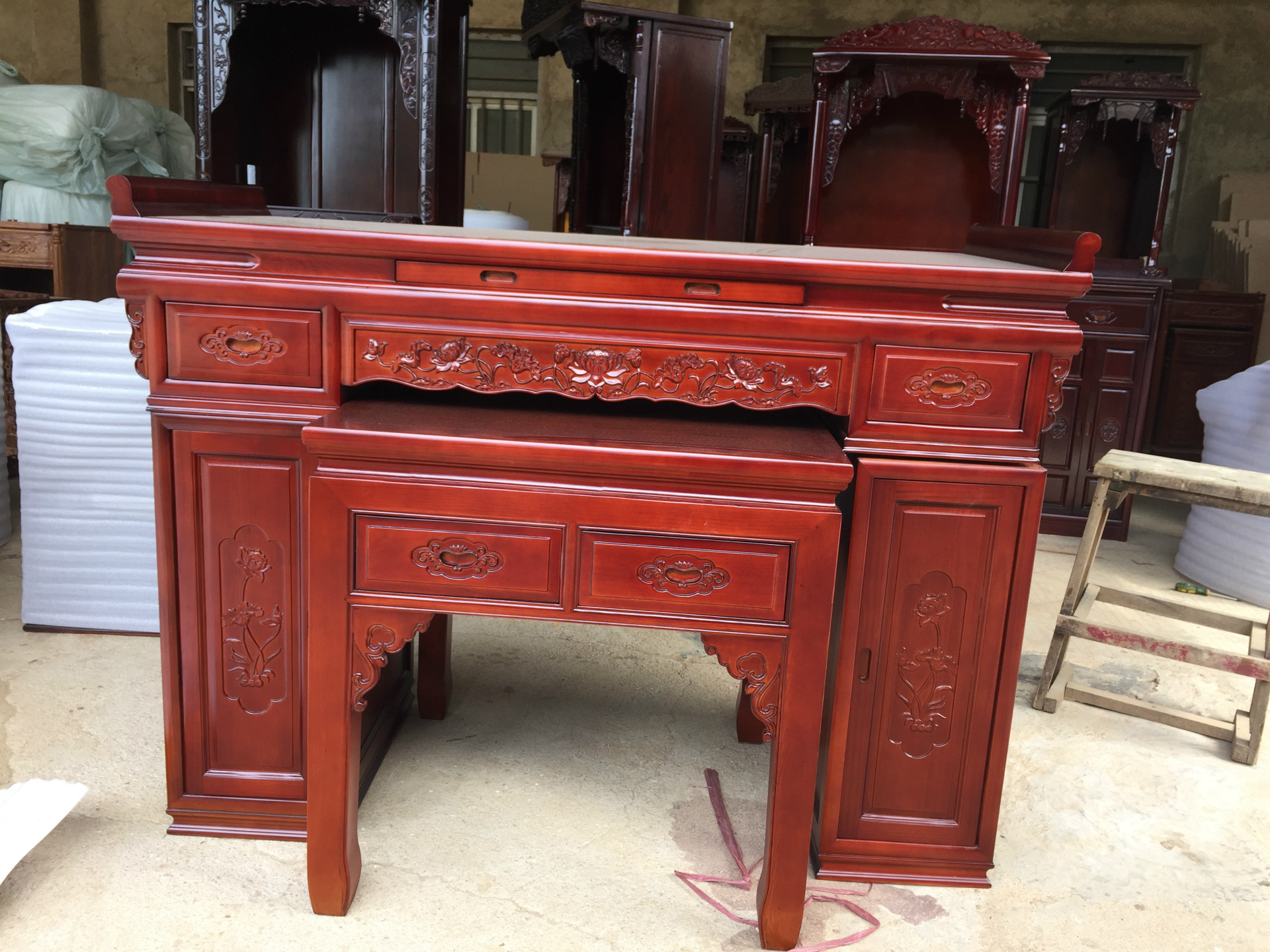 宗汉桌明式供桌家用神楼佛龛供桌案桌实木神台