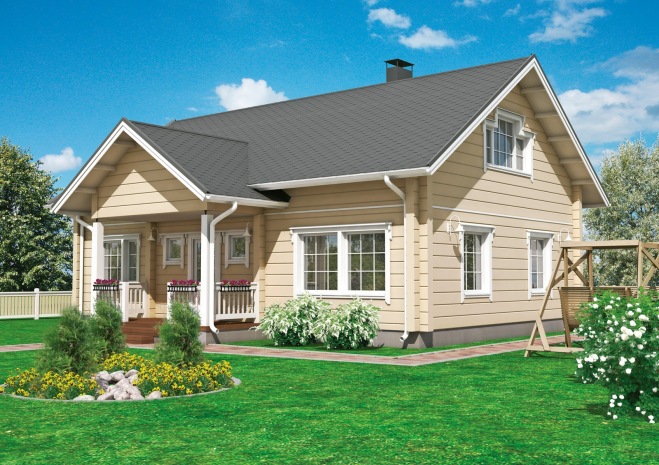 圣菲亚厂家直销 单层樟子松舒适木屋别墅 量大优惠