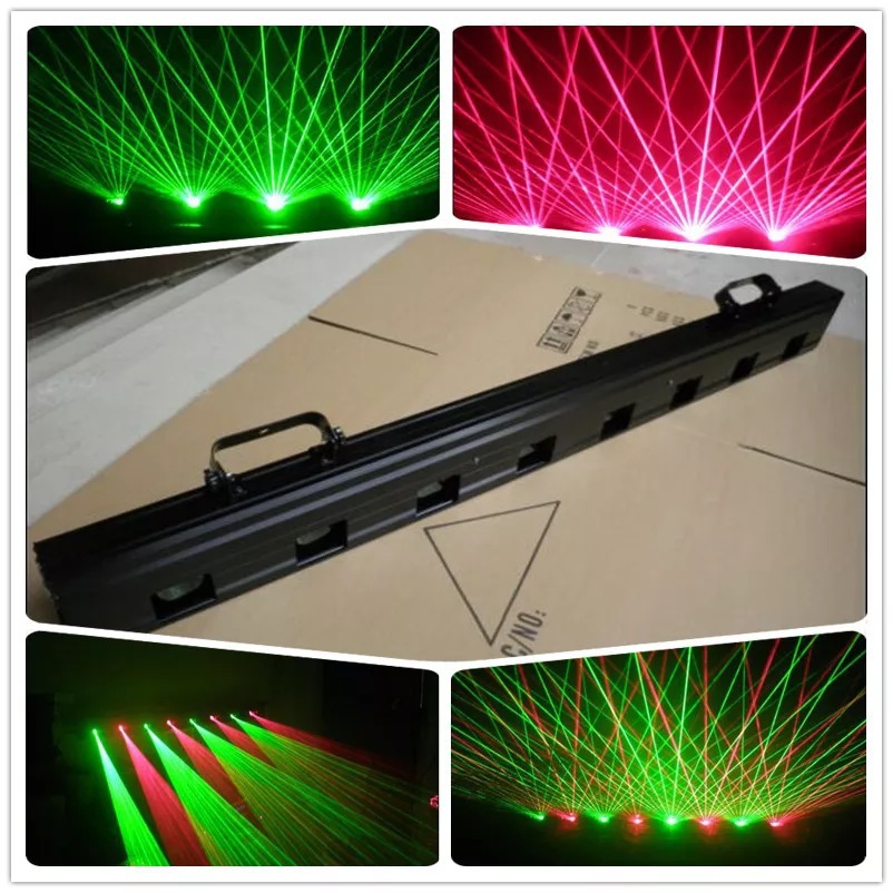 新款流星雨 8头红绿 粗光斑 多点激光门