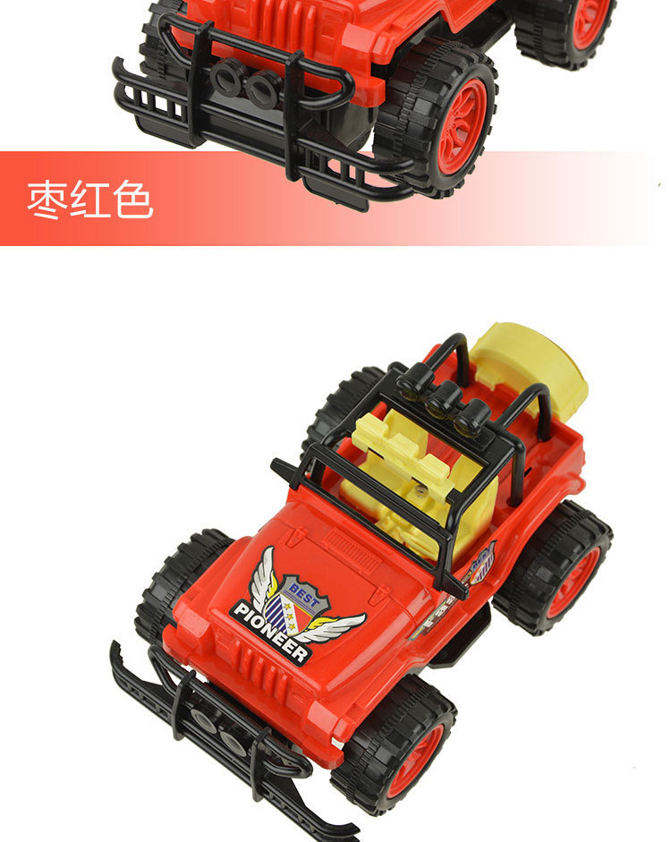 新款越野车玩具 儿童玩具车模型 音乐发光万向车 电动