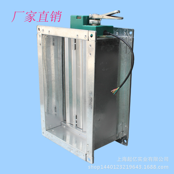 电动双位调节阀 电动风阀 镀锌法兰电动调节阀 风管调节阀