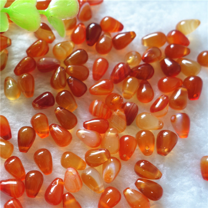 6x9巴西天然红玛瑙圆水滴圆吊胆玛瑙diy发簪簪头配件横孔-阿里巴巴