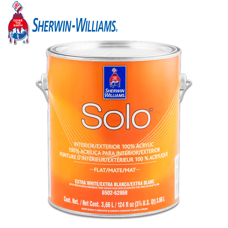 美国宣伟涂料室内乳胶漆solo环保防水净味乳胶漆 通用涂料