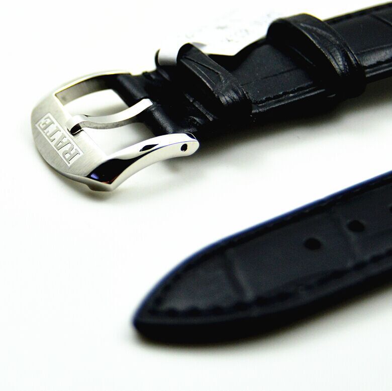 正品表带 雷特rate真皮表带 9801a针扣 手表皮带 18 20 22mm 黑棕