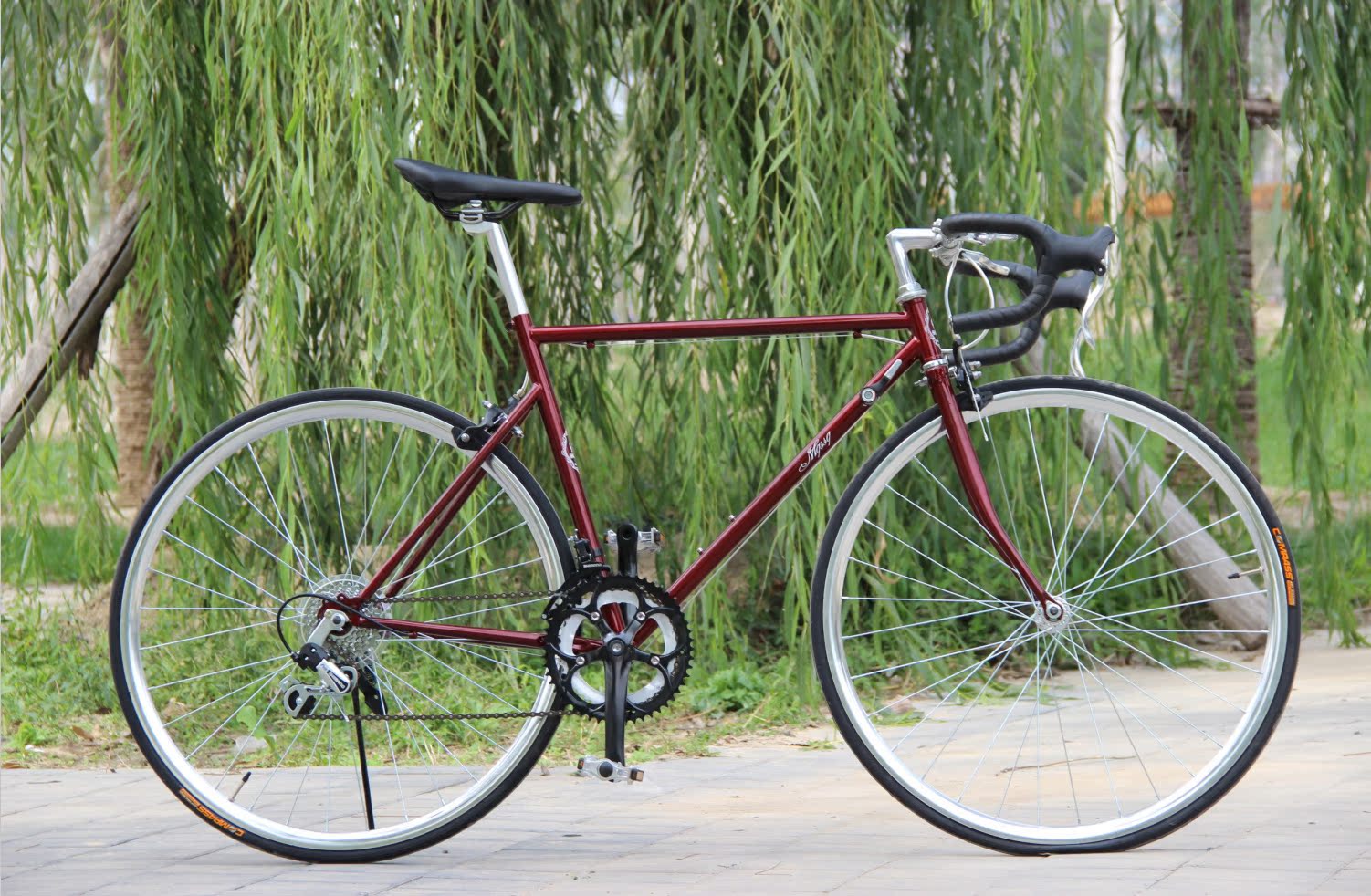 复古公路车700c梁拨禧玛诺变速车公路赛车批发广州自行车