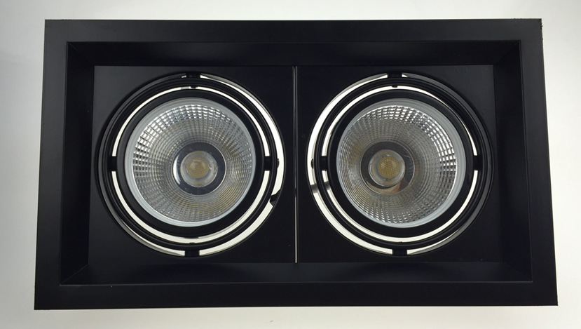 厂家直销睿达照明2015年新款5wcob豆胆一头两头格栅灯.