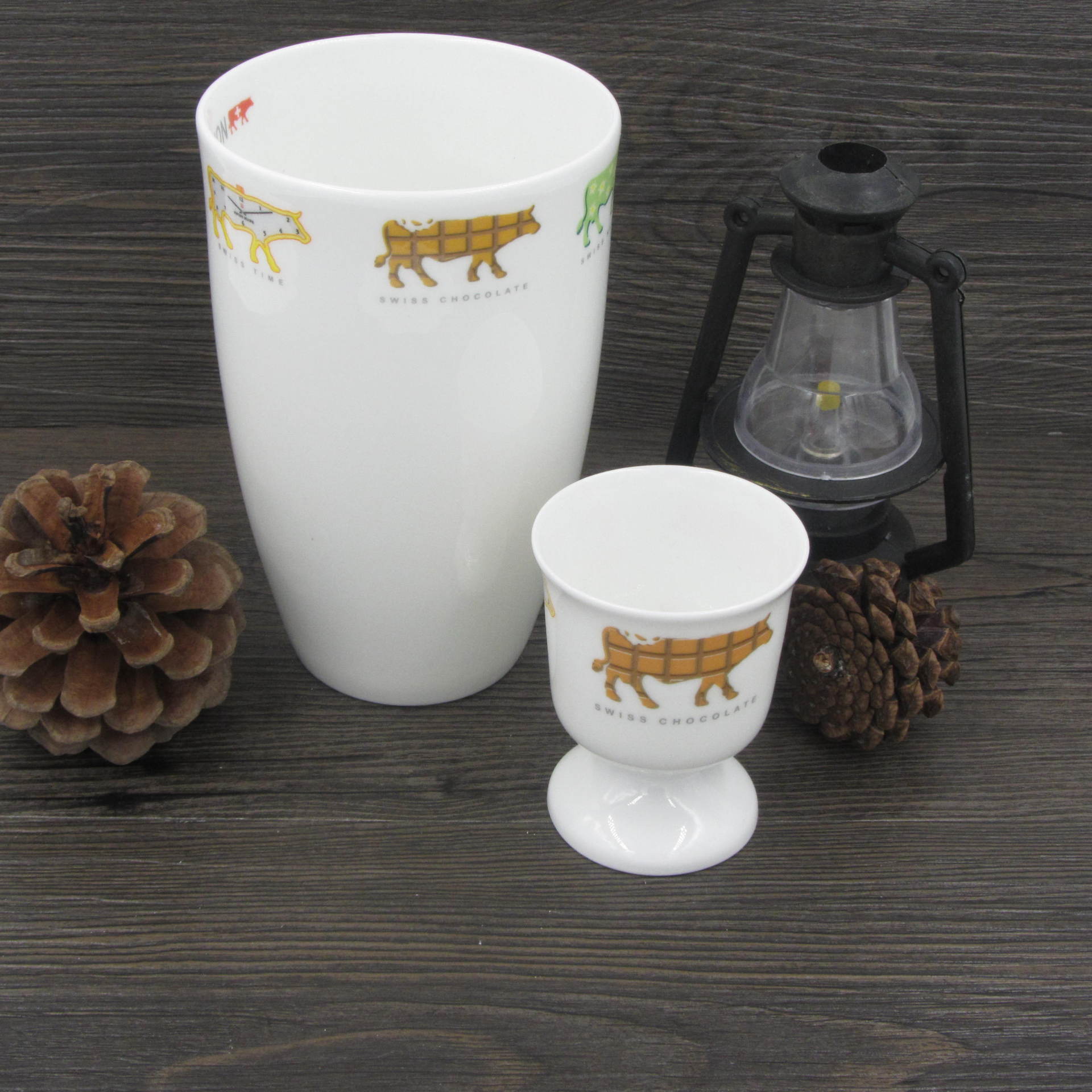 画面定制骨瓷杯 高档创意出口透光陶瓷杯 -杯子