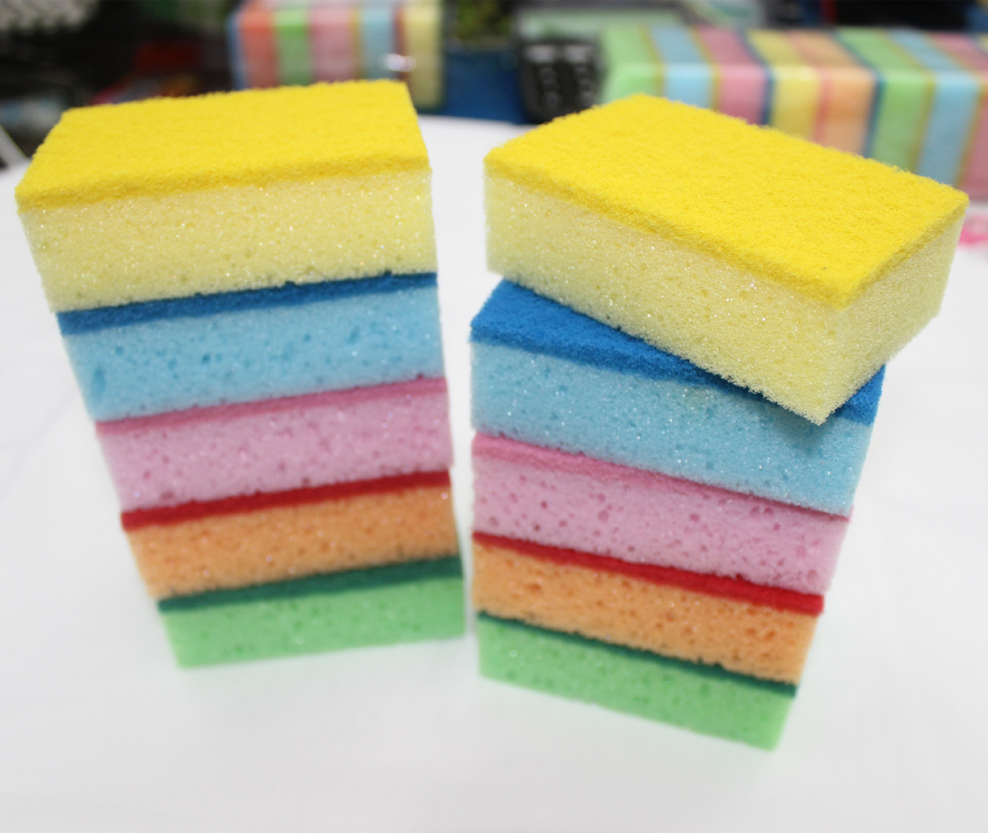Double-Sided Color Water-Absorbing Sponge Cleaning Cloth Cleaning Stove Home Kitchen Cleaning Daily Necessities Factory Wholesale