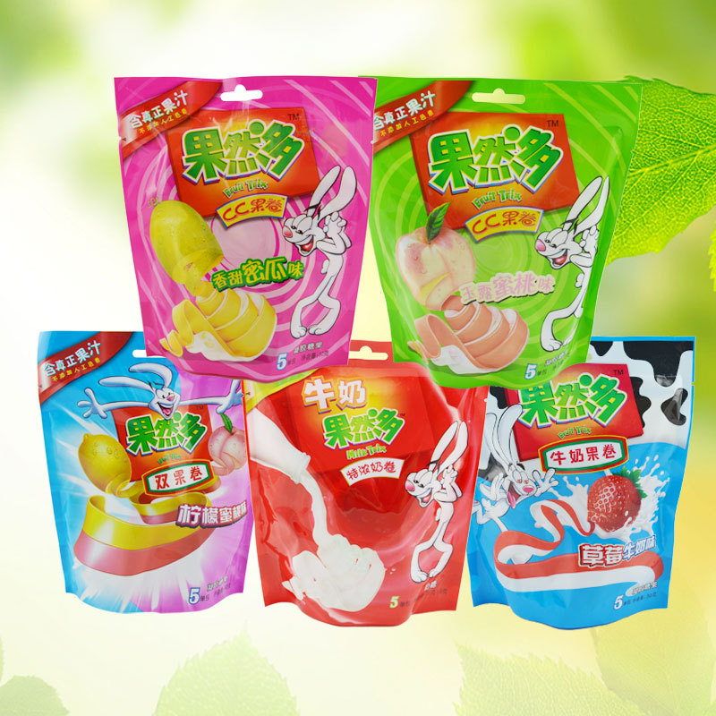 【果然多】50g双果卷 cc糖果卷口味