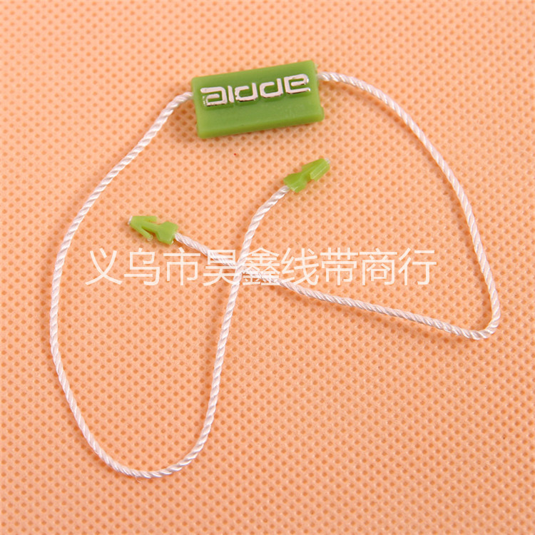 clothing sling hanging grain spot underwear double plug gilding tag rope logo thick cotton lanyard hand-worn mother and child buckle