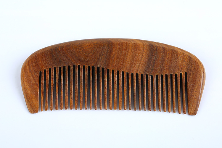 高档创意绿檀木梳 热销美发保健按摩梳 定做手工木质梳子厂家批发