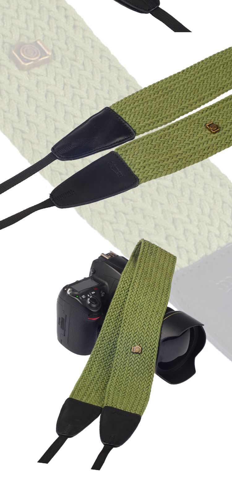 厂家直销 力影佳ls系列单反相机肩带 三色可选加宽纯棉真皮相机带