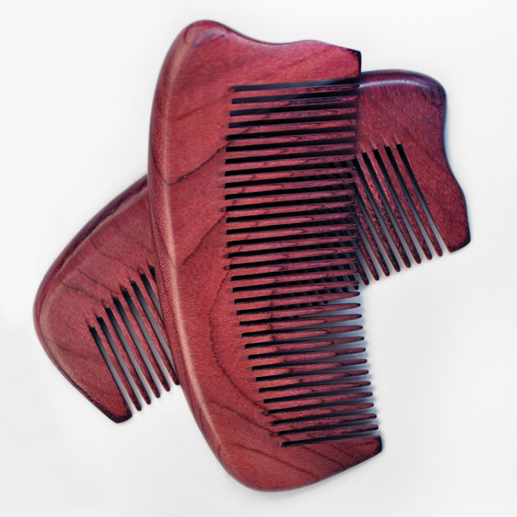 天然无柄紫心/紫罗兰木梳 明成 货号8-1 梳子 工厂店批发一手货