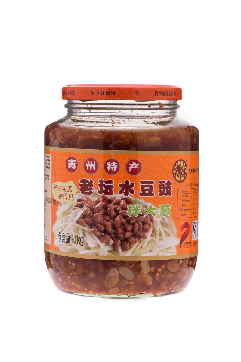 贵州特产乡下妹老坛水豆豉1000克