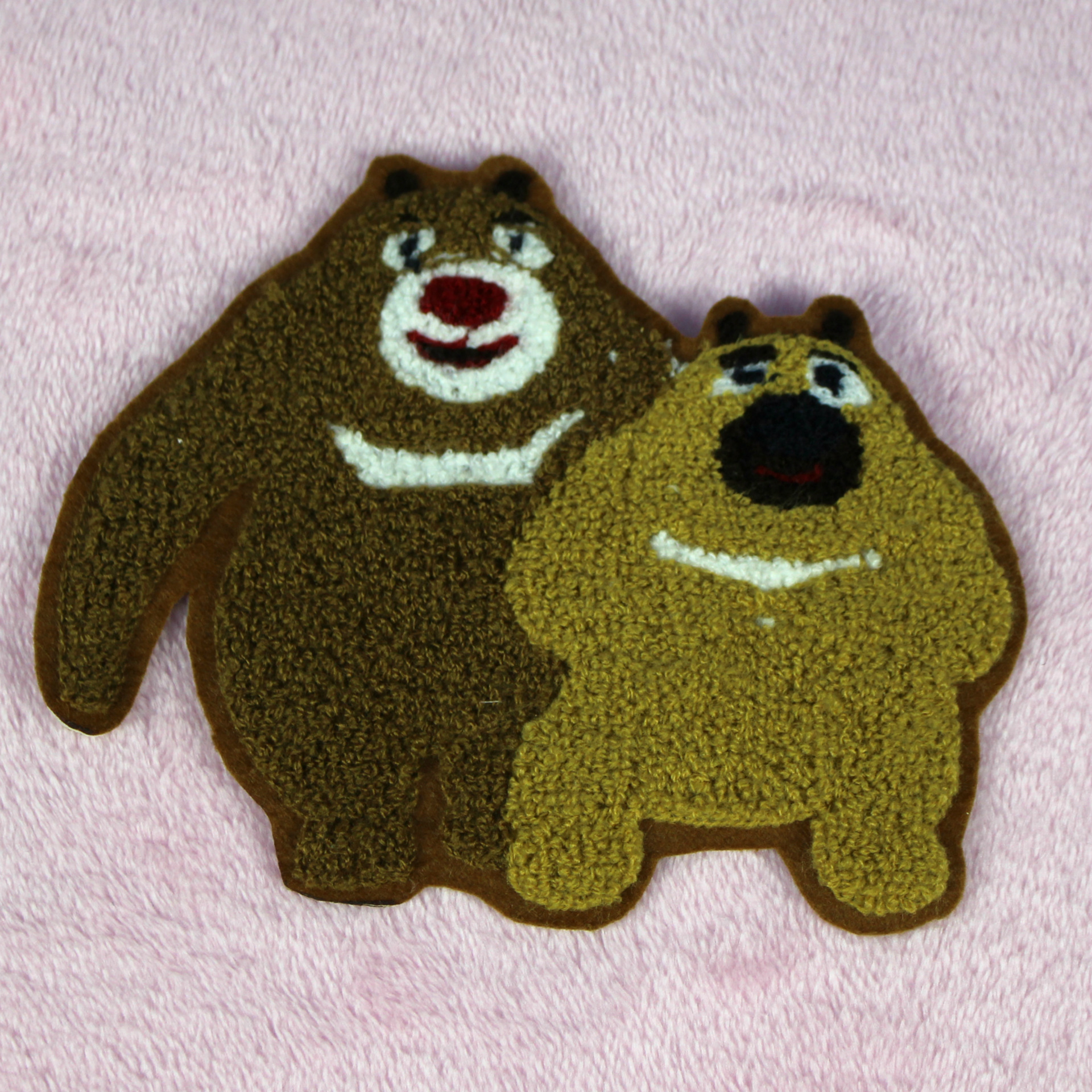 大小猴子毛巾绣布贴批发服装辅料童装配饰衣服补丁厂家定