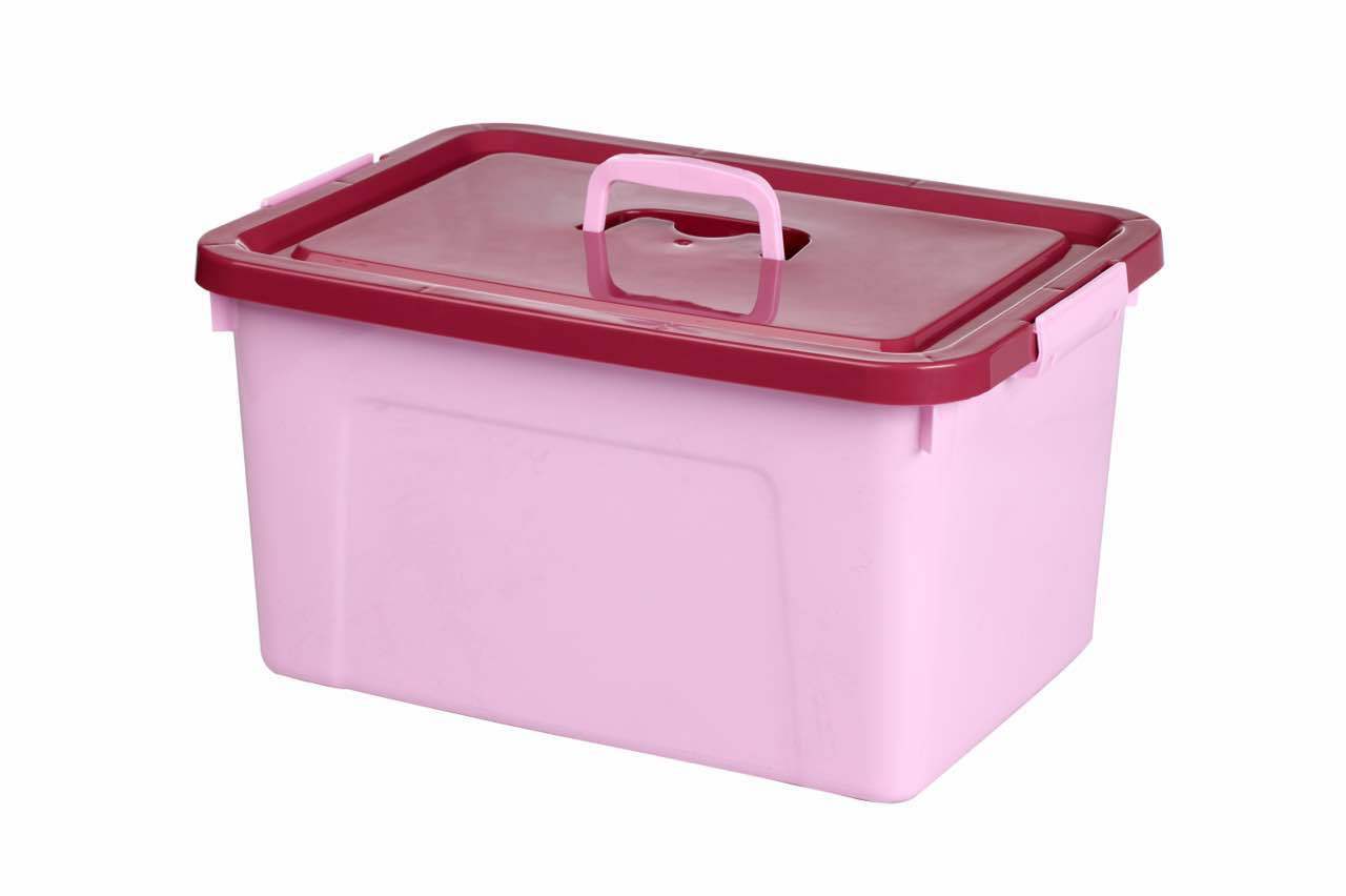 家居日用多色时尚塑料储物箱 大号加厚耐用收纳箱手提整理箱批发