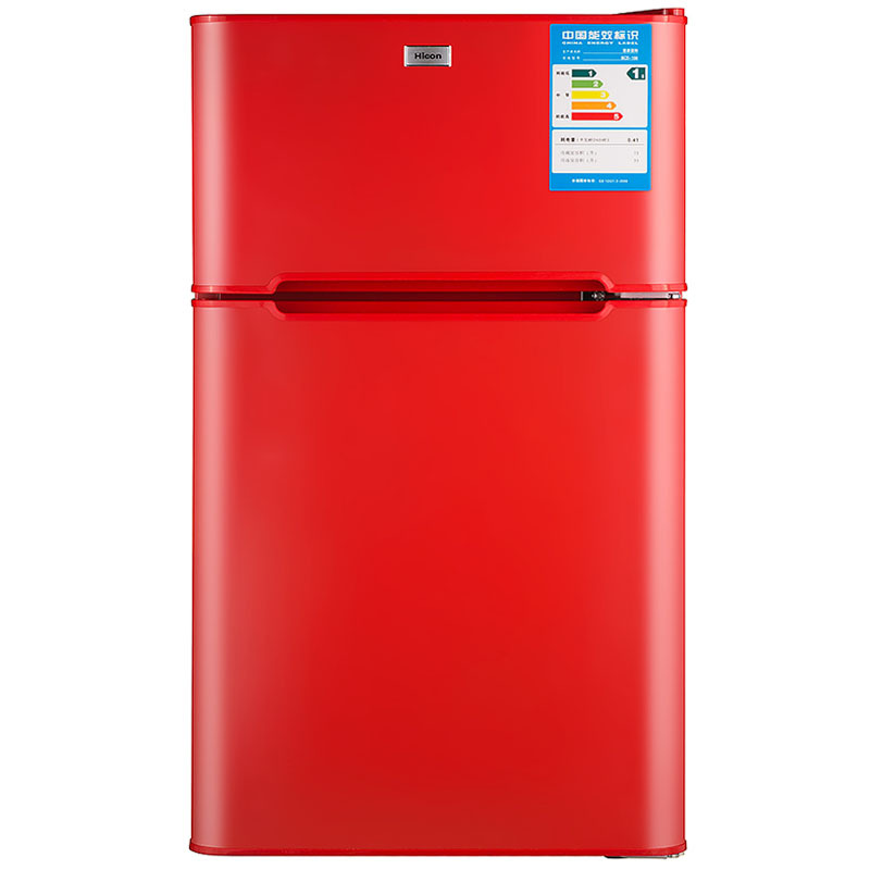 hicon/惠康bcd-108彩色一级能效冷冻冷藏双门家用小冰箱限时包邮