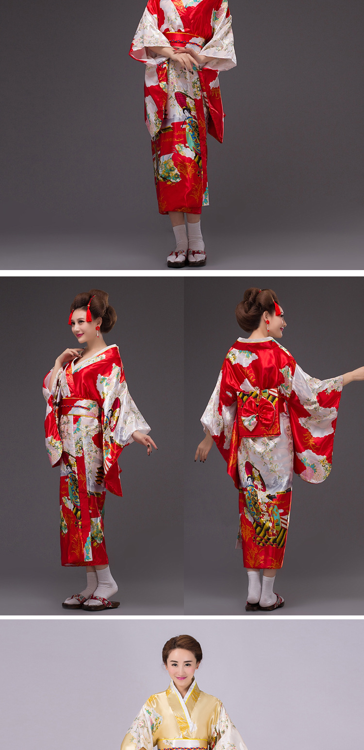 古装日本和服仕女式民族服装舞台演出服日式料理服写真摄影毕业季