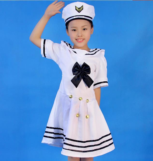 六一儿童小海军表演服装少儿演出服男女童海军服我是小小兵合唱服