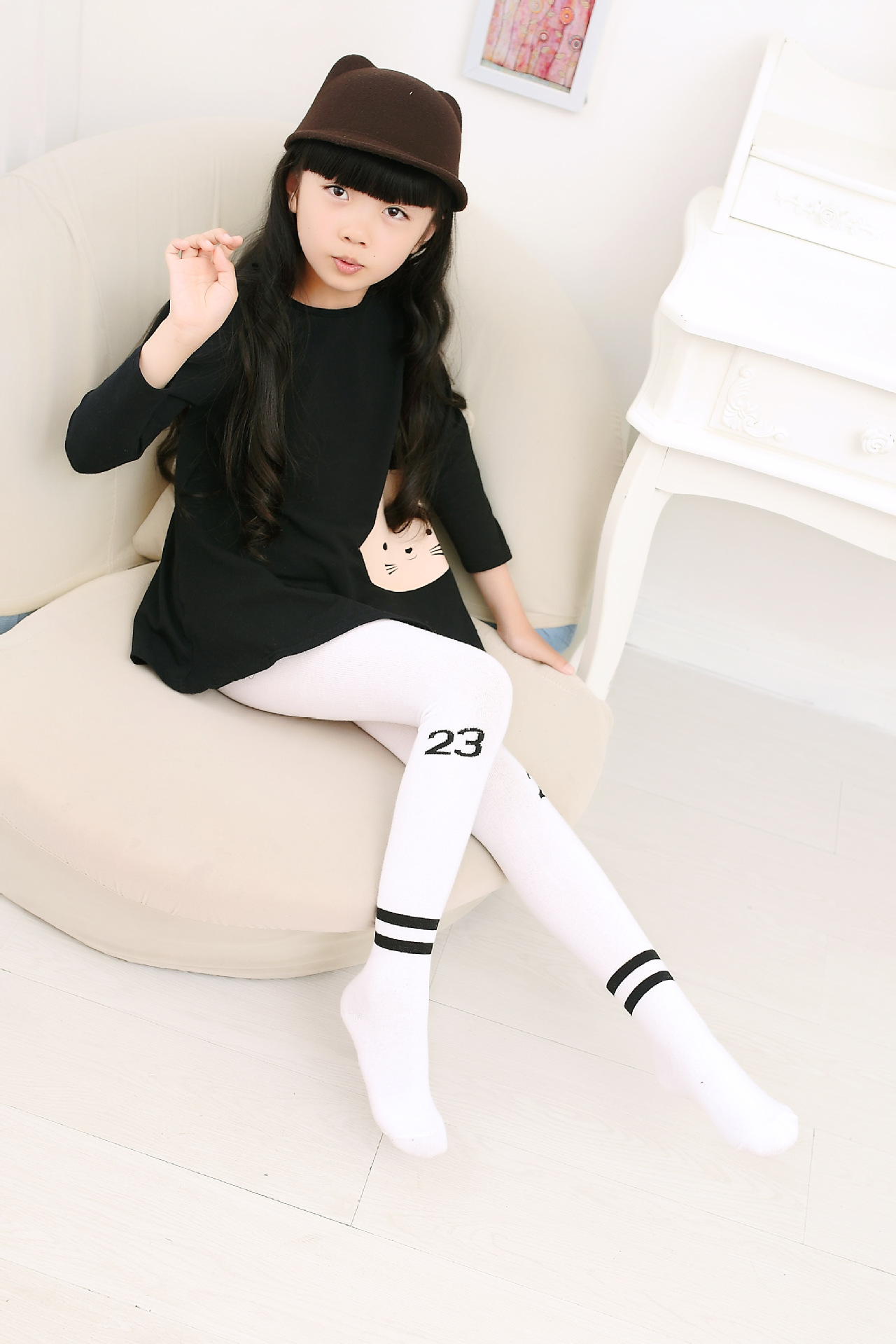 2015秋冬新品儿童袜子全棉女童连裤袜2