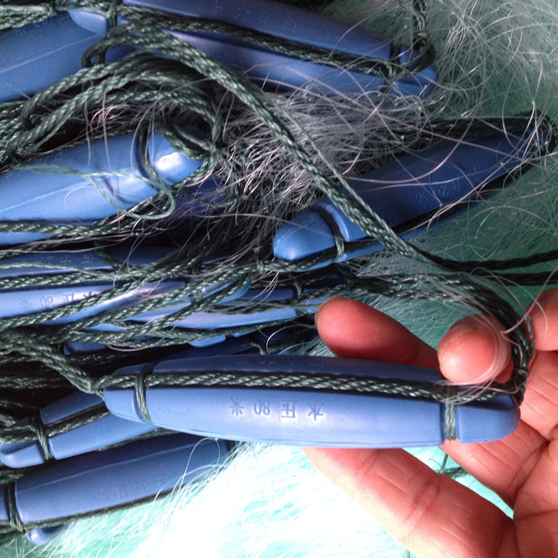 20米12公分200米三层沉网绿丝渔网结