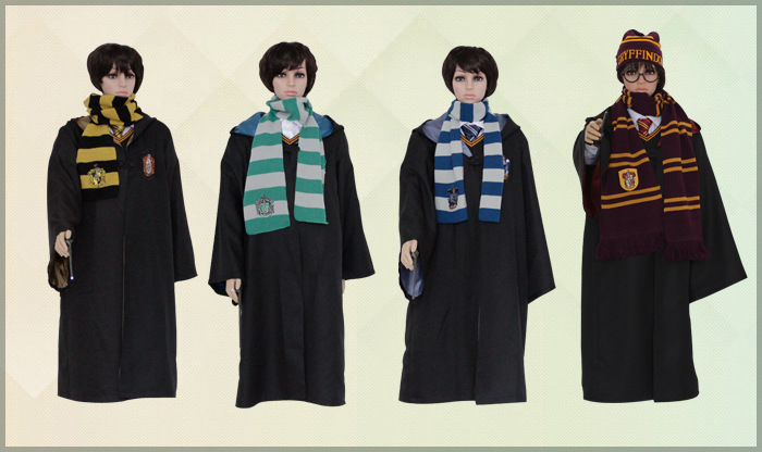 批发 哈利波特魔法袍 哈利披风 格兰芬多cos 服装 校服 四个学院
