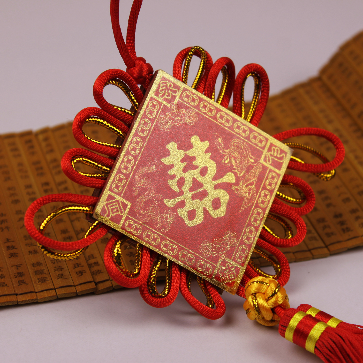 批发双面板结喜字中国结 节日婚庆用品 家居挂饰 特色工艺品