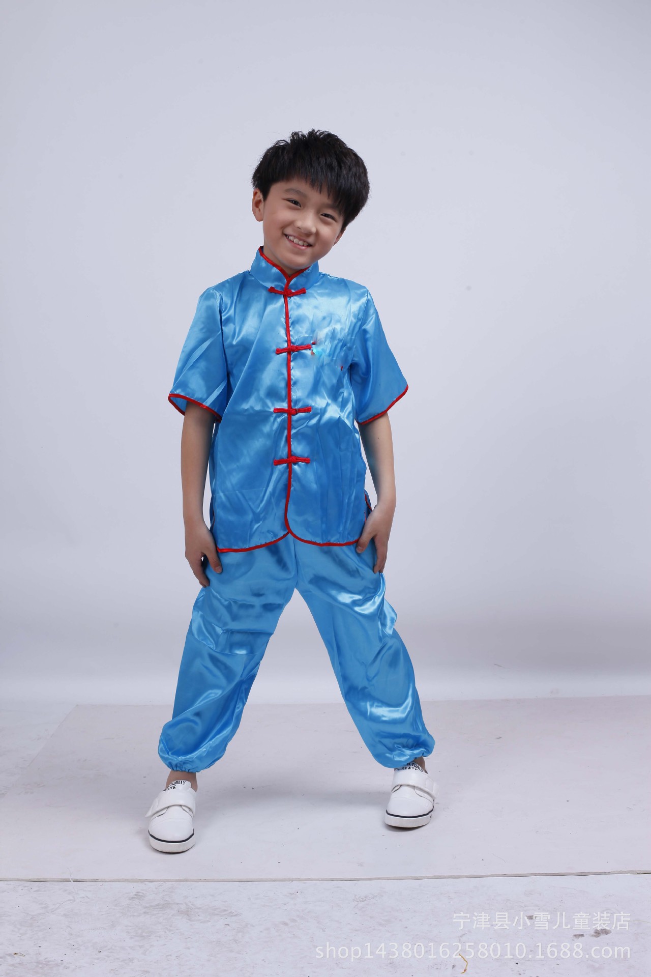 六一儿童武术服练功服男女儿童民族演出服少儿功夫装幼儿舞蹈服装