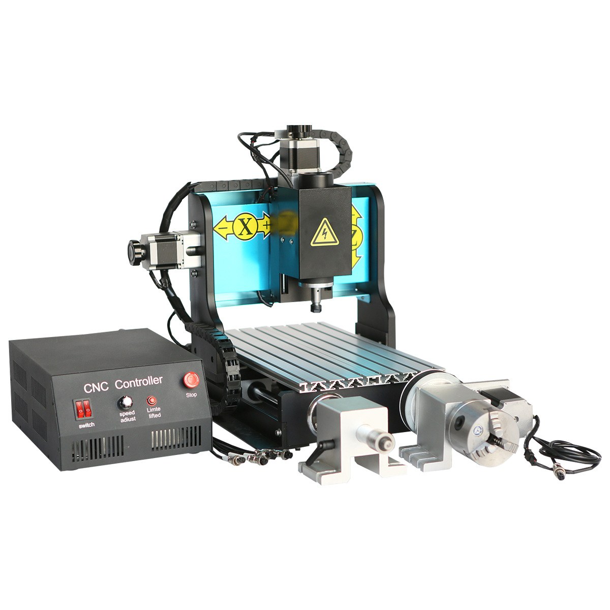 批发cnc3020小型cnc雕刻机 并口四轴立体工艺品橄榄核雕刻机