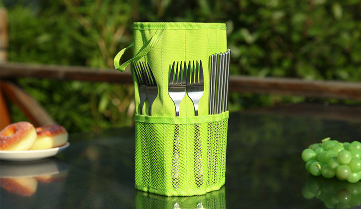 餐具收纳包 户外野营必备便携餐具包 环保旅行收纳袋 批发 55g