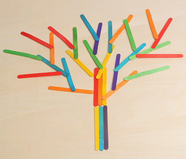 本公司直销木质雪糕棒 114*10*2桦木彩色雪糕棒