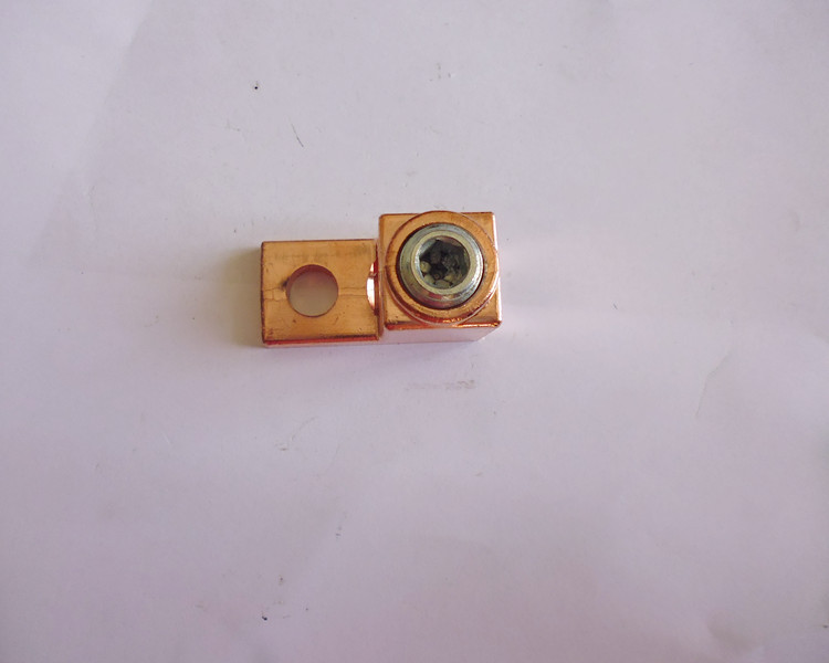 供应电线固定用铜接头 电缆线路固定夹头 黄铜材质接头厂家直销