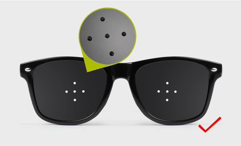 儿童学生成人款 矫正近视散光斜视等不良视力多孔五孔小孔眼镜