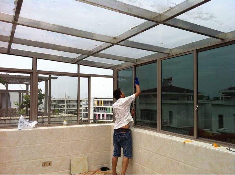 高档别墅阳光房加厚隔热膜 建筑玻璃幕墙防晒遮阳贴纸 4mil玻璃膜