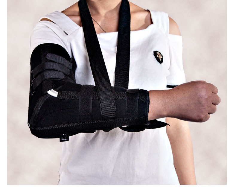 厂家直销医用优质增强医用固定带 肘关节损伤支具可调护肘