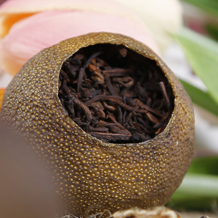 特价新会星柑普茶陈香正宗新会陈皮特级云南普洱桔橘普熟茶散装