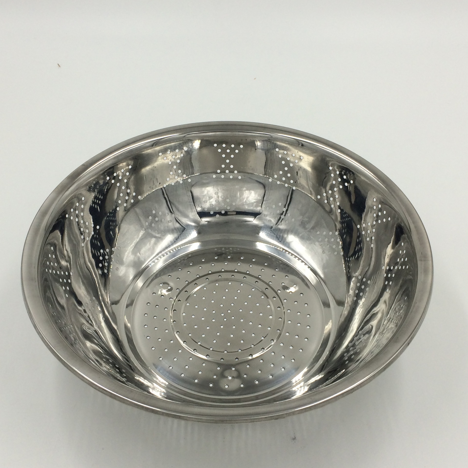 厂家不锈钢洗米筛加厚沥水盆淘米器滤水盆无磁 艾灸22cm 洗菜漏盆