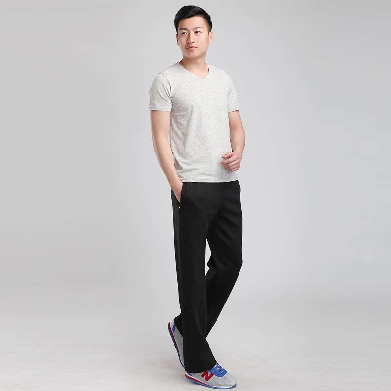 运动休闲裤男南韩丝弹力运动裤宽松加肥加大码长裤 一件代发3005