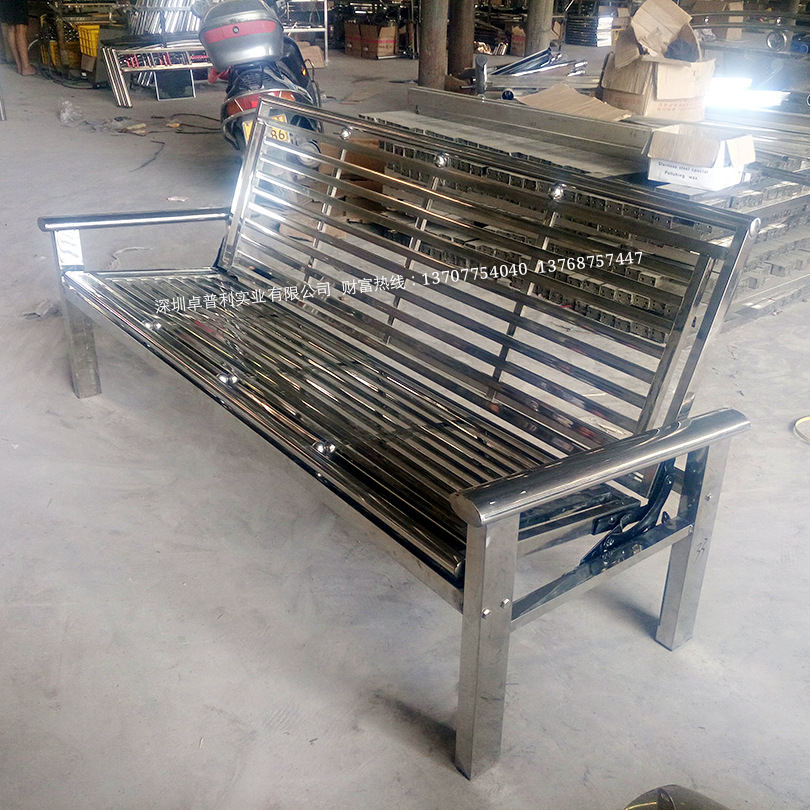 不锈钢沙发床 折叠床 江湖热销 多功能沙发床 不锈钢床 家居品