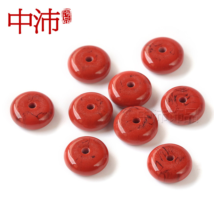 中沛 高仿战国红隔片 树脂配件红石散珠 星月菩提配饰批发-阿里巴巴