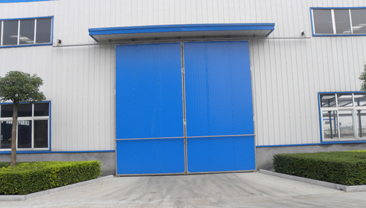 厂家定制各类铝合金铁大门工厂大门 仓库大