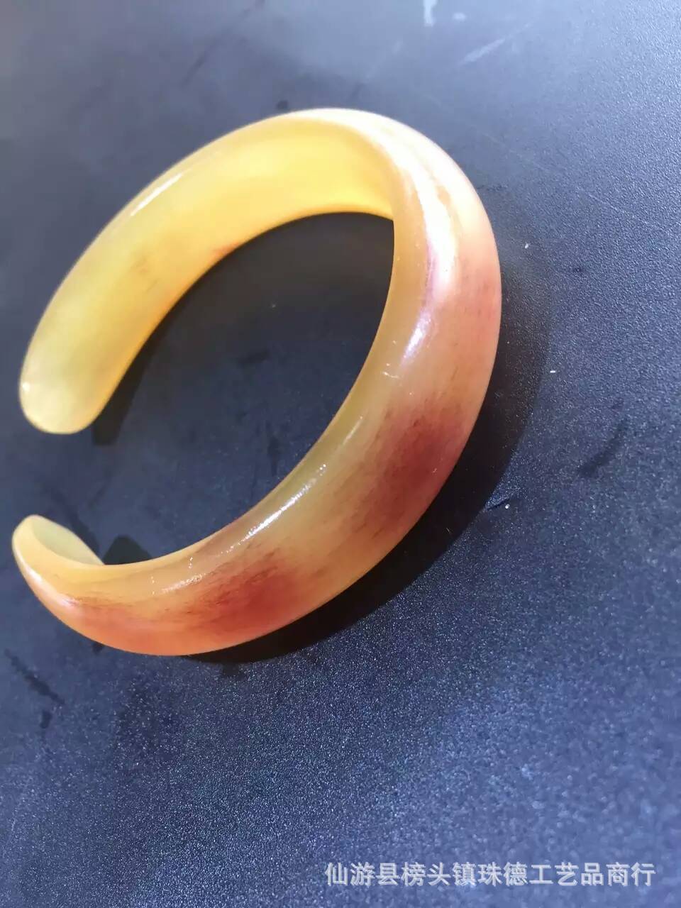 保真 正宗天然羚羊角带血丝手镯 完美精抛无断裂修补 厂家直销
