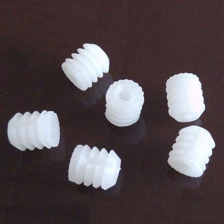 三合一连体预埋件尼龙三合一连排胶粒透明膨胀胶粒塑料预埋螺母