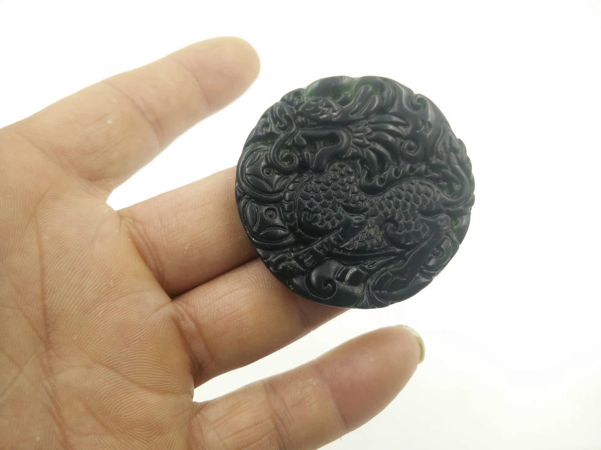 国领玉器天然正品玉石和田墨玉霸气男士 神兽玉麒麟吊坠批发