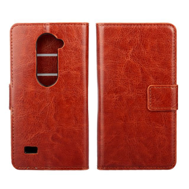 lg leon 疯马纹钱包皮套 lg l