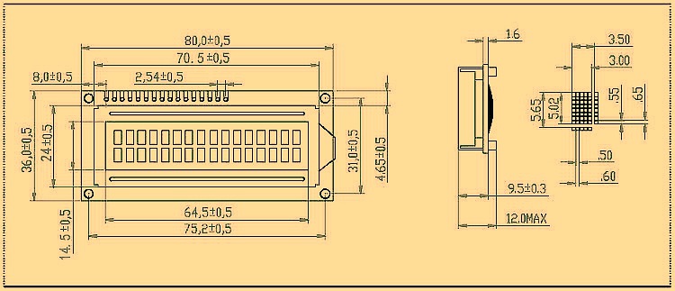 lcd1602封装图怎么画图片