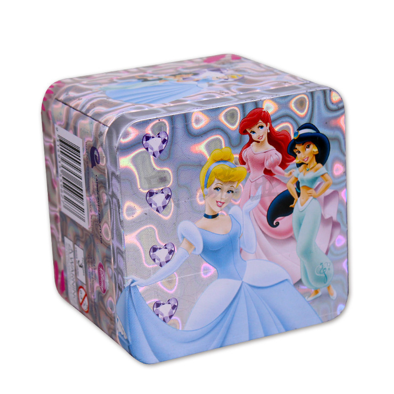 卡通方形糖果铁盒包装 厂家直销马口铁蛋卷金属罐 儿童糖果铁盒子