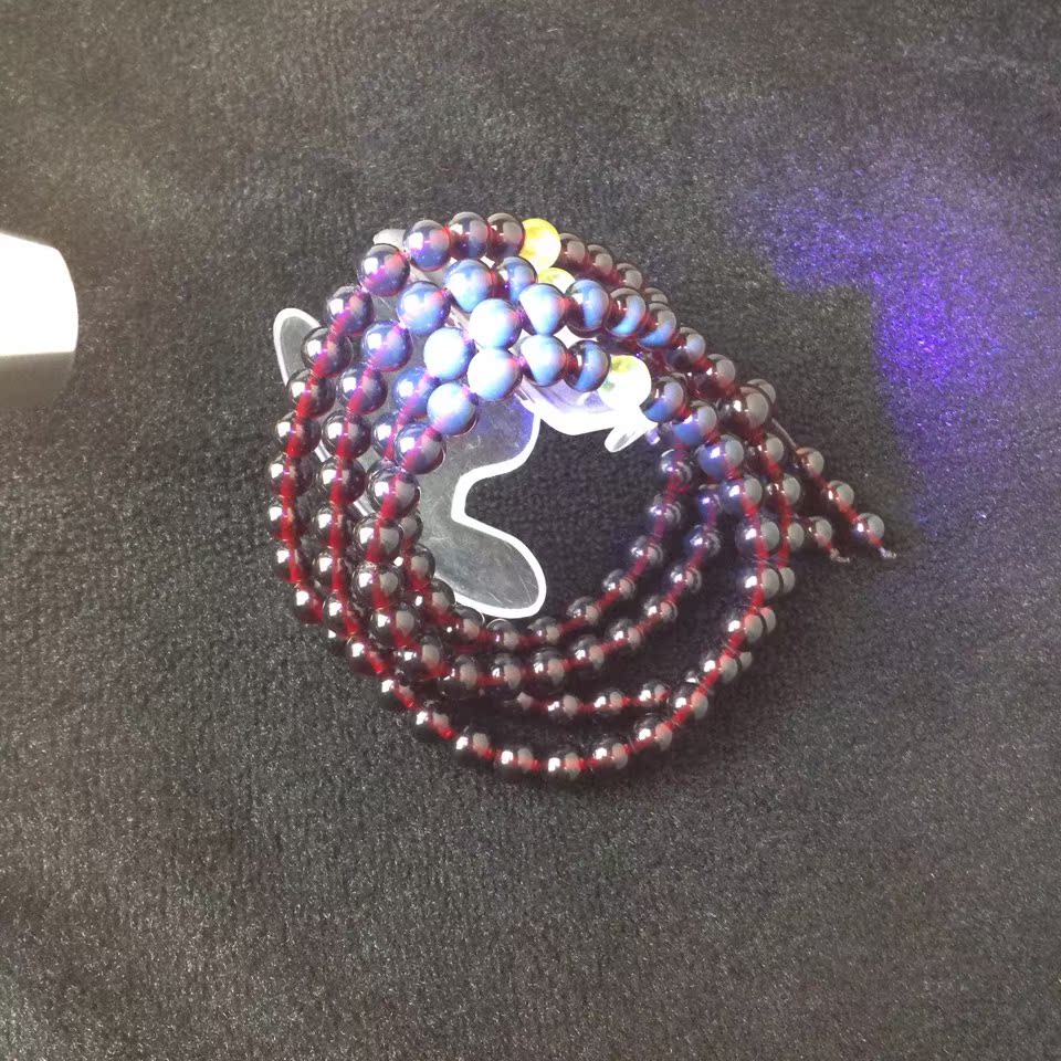 二代琥珀血珀8mm圆珠108佛珠手串过灯反荧光浮盐水特价批发