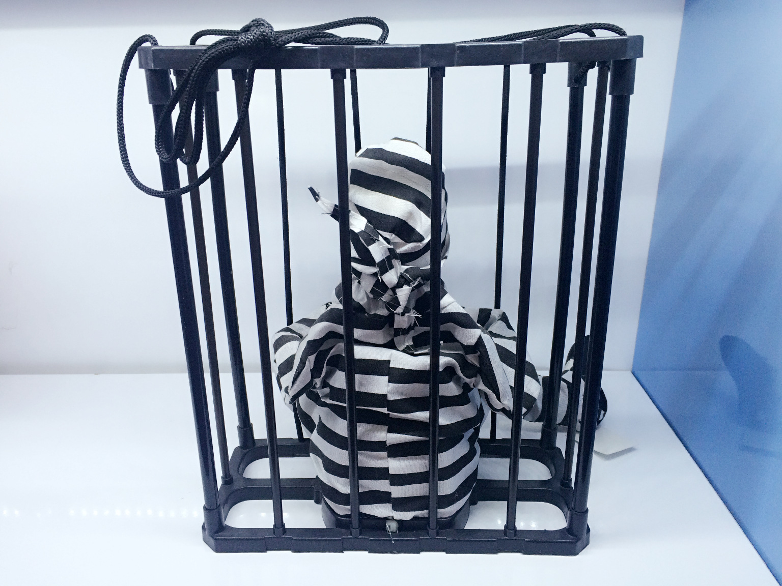 万圣节整蛊光控感应骷监狱笼子鬼搞怪聚会电动玩具鬼吓人娃娃