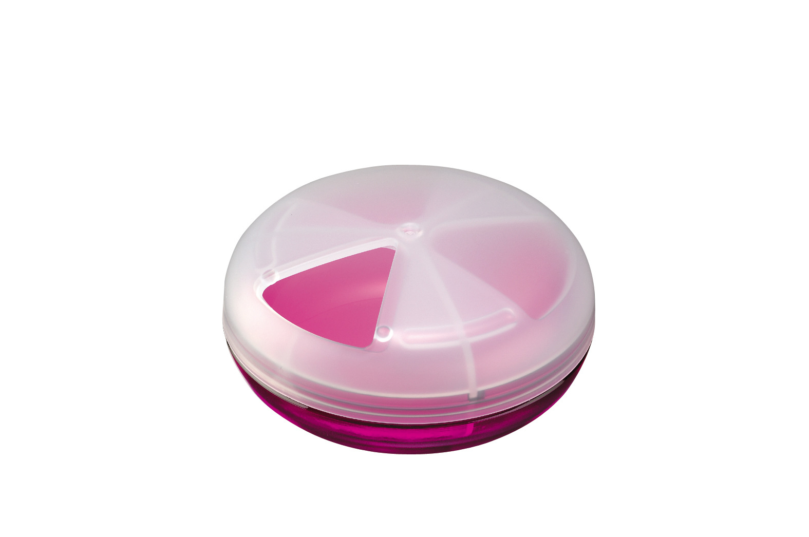 日本进口inomata 圆形药盒 多彩便携式 三格收纳盒 .